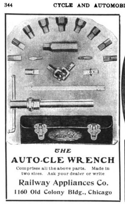 [1906 Ad for Railway Appliances Auto-Clé Set]