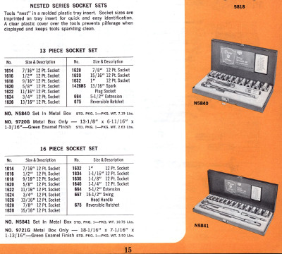 [1972 Catalog Listing for Duro Nested Socket Sets]