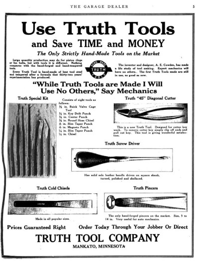 [1921 Advertisement for Truth Tool]