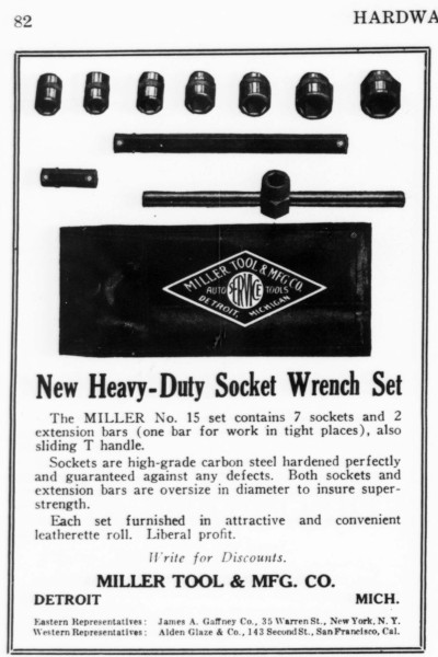 [1926 Advertisement for Miller Tool]