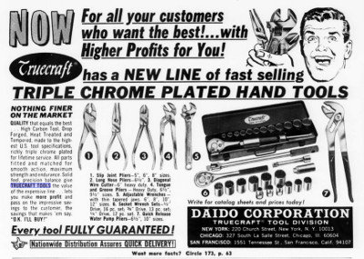[1964 Ad for Daido Truecraft Tools]