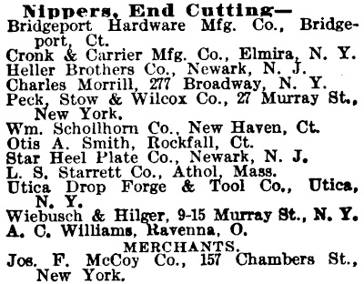 [1906 Directory Listing for Otis A. Smith]