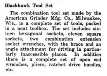 [June 1919 Notice for Blackhawk Socket Set]