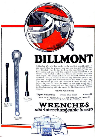 [December 1920 Ad for Billmont Ratchet]