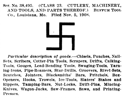 [1909 Trademark Filing for Swastika Logo]