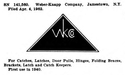 [1962 Trademark Filing for Weber-Knapp Company]