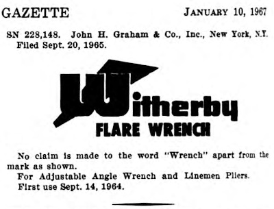 [Trademark Application for Witherby Flare Wrench]