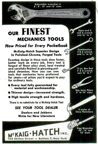 [August, 1950 Ad for McKaig-Hatch Tools]