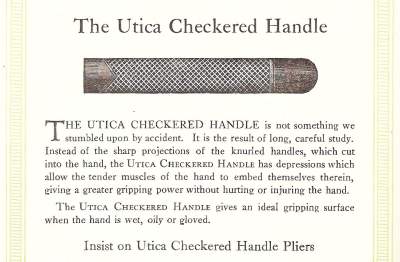 [1915 Catalog Illustration of Utica Checkered Handle]
