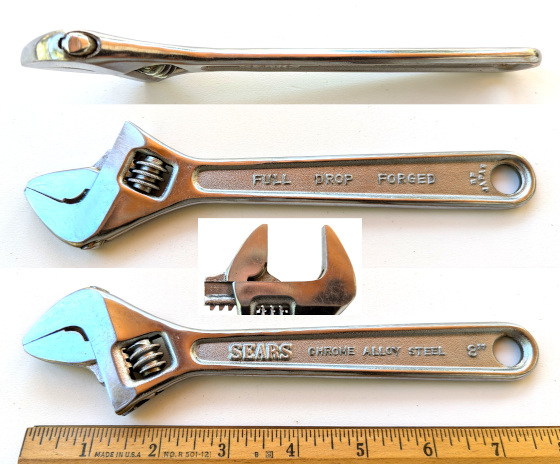 [Sears 30871 BF 8 Inch Adjustable Wrench]