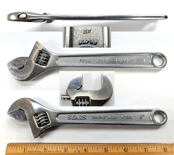 [Sears 30871 BF 8 Inch Adjustable Wrench]