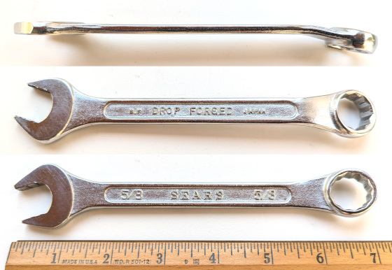 [Sears BF 5/8 Combination Wrench]