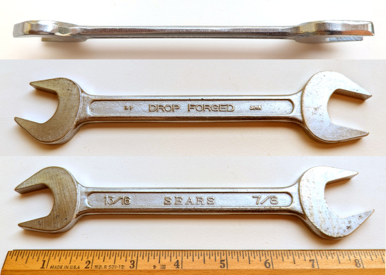 [Sears BF 13/16x7/8 Open-End Wrench]