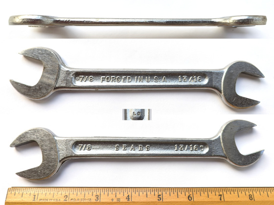 [Sears LC 13/16x7/8 Open-End Wrench]