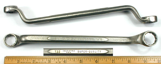 [Indestro Super-Quality 732 5/8x11/16 Offset Box-End Wrench]