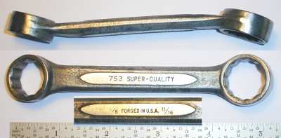 [Super-Quality 753 5/8x11/16 Short Box-End Wrench]