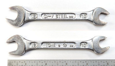 [Tone S-1012 SS 10x12mm Open-End Wrench]
