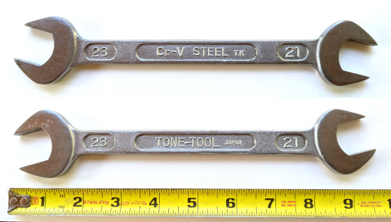 [Tone Tool LS-2123 TK 21x23mm Long Open-End Wrench]