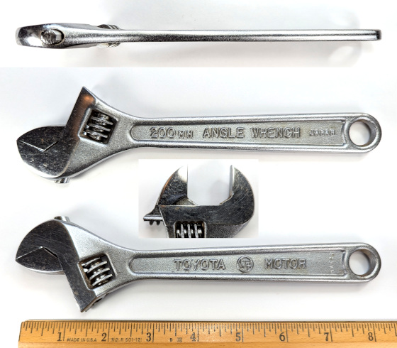[Toyota Motor 200mm Adjustable Wrench]