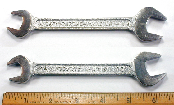 [Toyota Motor 14x17mm Open-End Wrench]