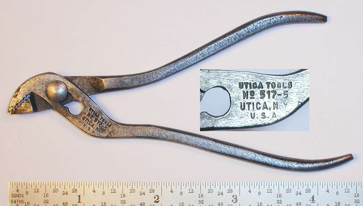 Vintage 1950's Utica Tools No.20 Duckbill Pliers, Clean Pair 1 Deep, 4 5/8  Long -  Israel