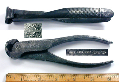 [Early Utica No. 60 6 Inch End Nippers]