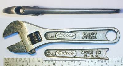 [Utica Early No. 91 4 Inch Adjustable Wrench]