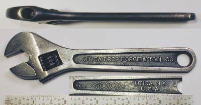 [Utica Early 6 Inch Adjustable Wrench]