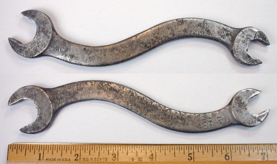 [W&B No. 501 1/2x5/8 S-Shaped Open-End Wrench]