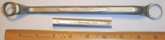 [Westcraft 19/32x11/16 Offset Box-End Wrench]