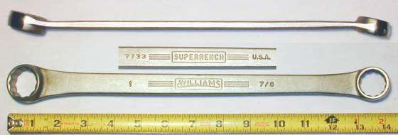 [Williams 7733 7/8x1 Box-End Wrench]