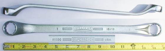[Williams 8033C 15/16x1 Offset Box-End Wrench]