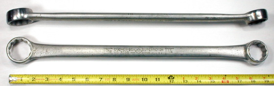 Details about   WILLIAMS SUPERRENCH NO.8735A OFFSET BOX END 1 1/6   1 1/8 ALLOY STEEL 