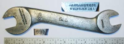 [Williams 761 Special 7/16x1/2 Textile-Pattern Open-End Wrench]