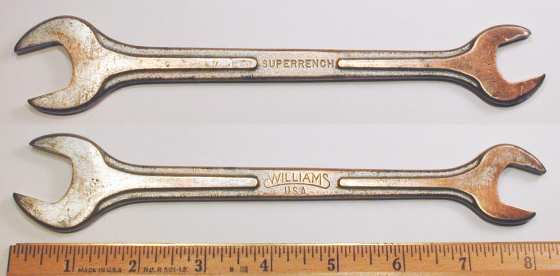 [Williams A1729 5/8x3/4 Ribbed-Style Open-End Wrench]