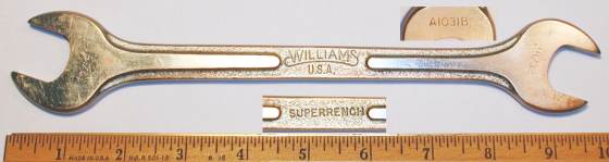 [Williams A1031B 25/32x13/16 Ribbed-Style Open-End Wrench]