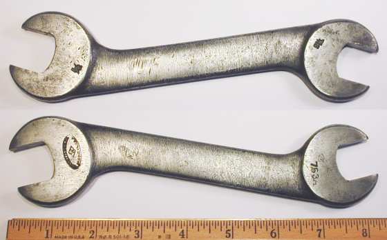 [Williams 763A 25/32x7/8 Textile-Pattern Open-End Wrench]